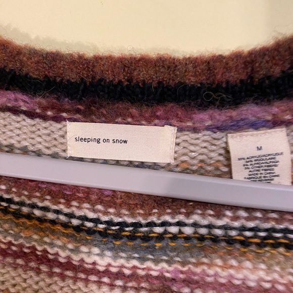 Striped Multicolor Button-Up Sweater - Picture 3 of 3